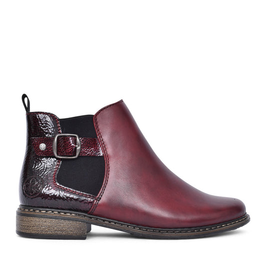 Ladies Z4965 Chelsea Ankle Boot In Wine