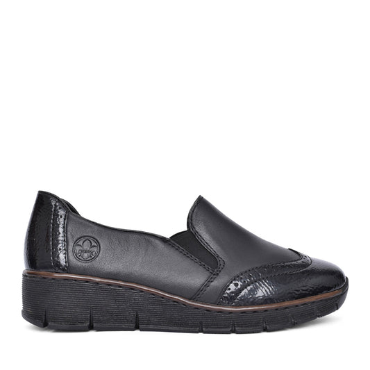 Ladies 53776 Slip-on Shoe In Black