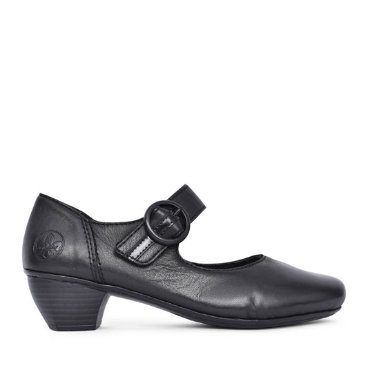 Ladies 41756 Low Heel Shoe In Black