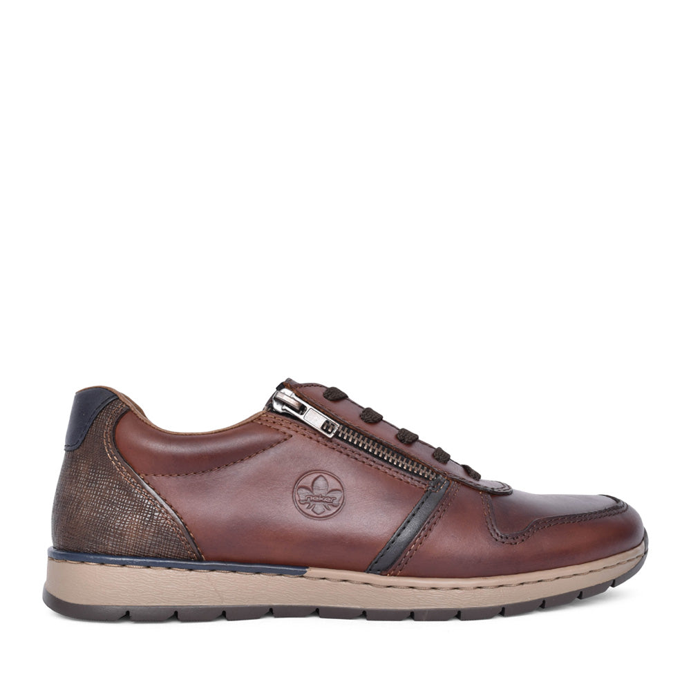 Mens B2112 Laced Trainer In Brown