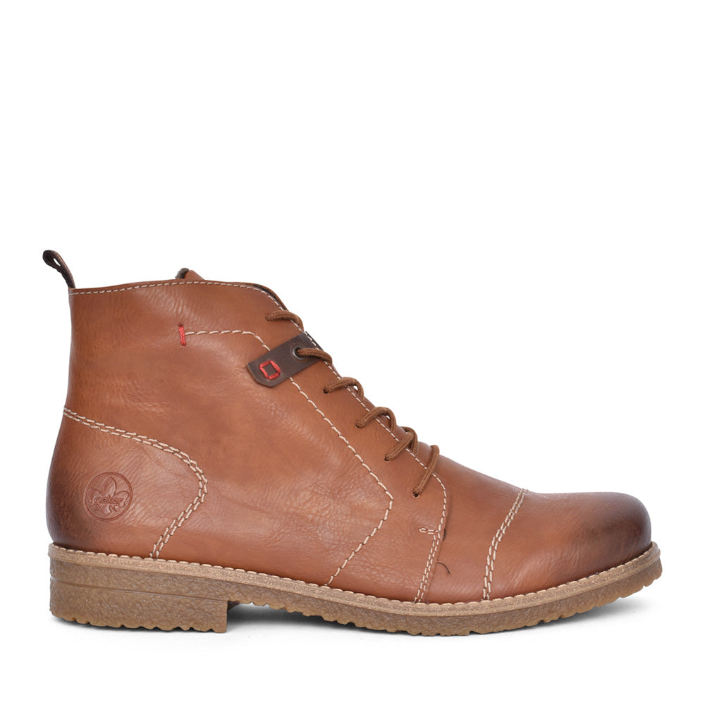 Ladies 73501 Laced Ankle Boot In Brown