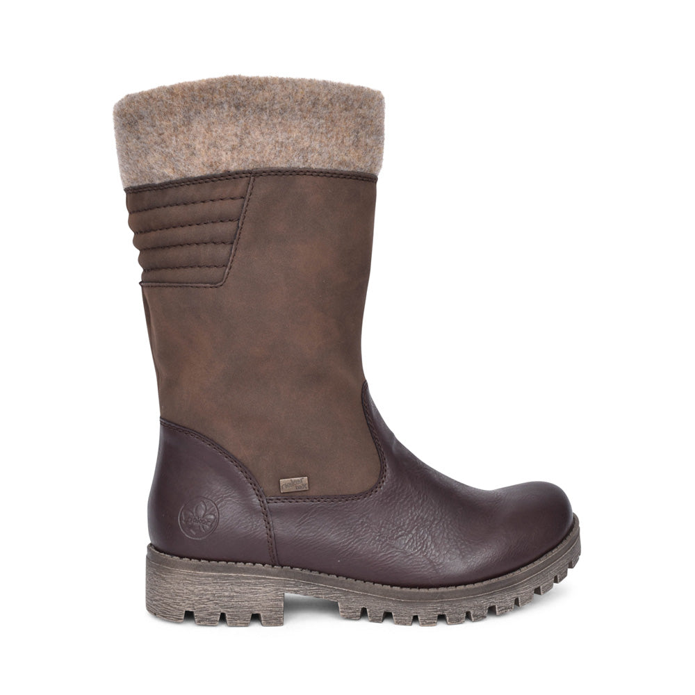 Ladies 78585 Tex Calf Boot In Brown