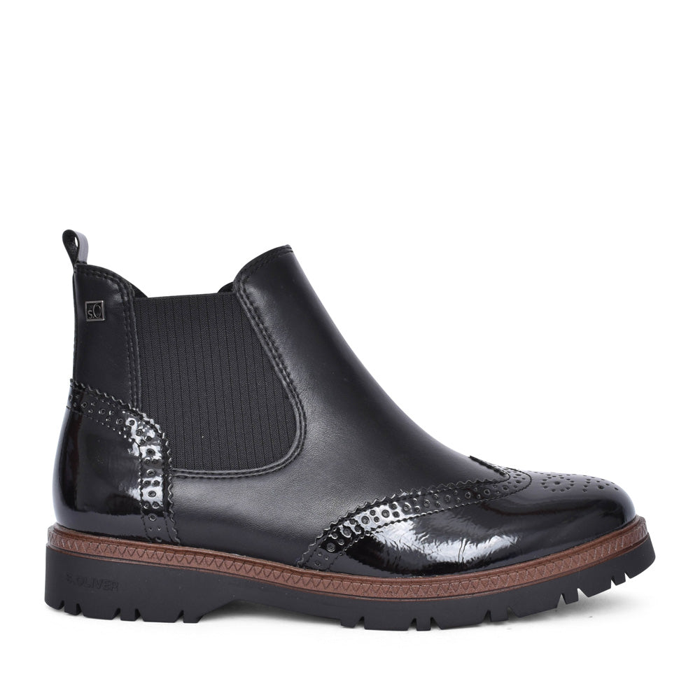 Ladies 5-25424 Ankle Boot In Black