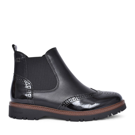 Ladies 5-25424 Ankle Boot In Black