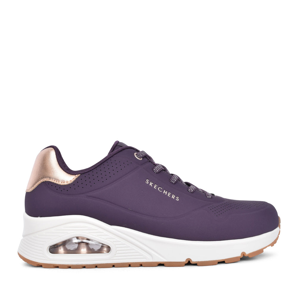 Ladies 155196 Uno Shimmer Away Trainer In Purple