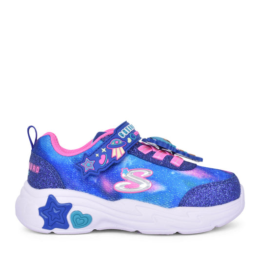 Girls 302214n Snuggle Skech Squad Trainer In Navy