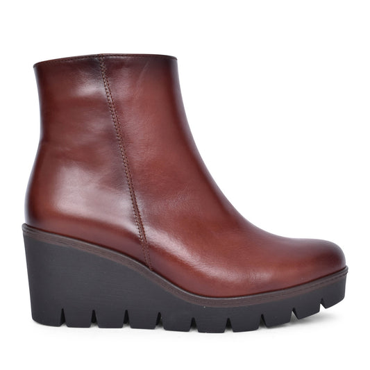 Ladies 54.780 Utopia Wedge Ankle Boot In Tan