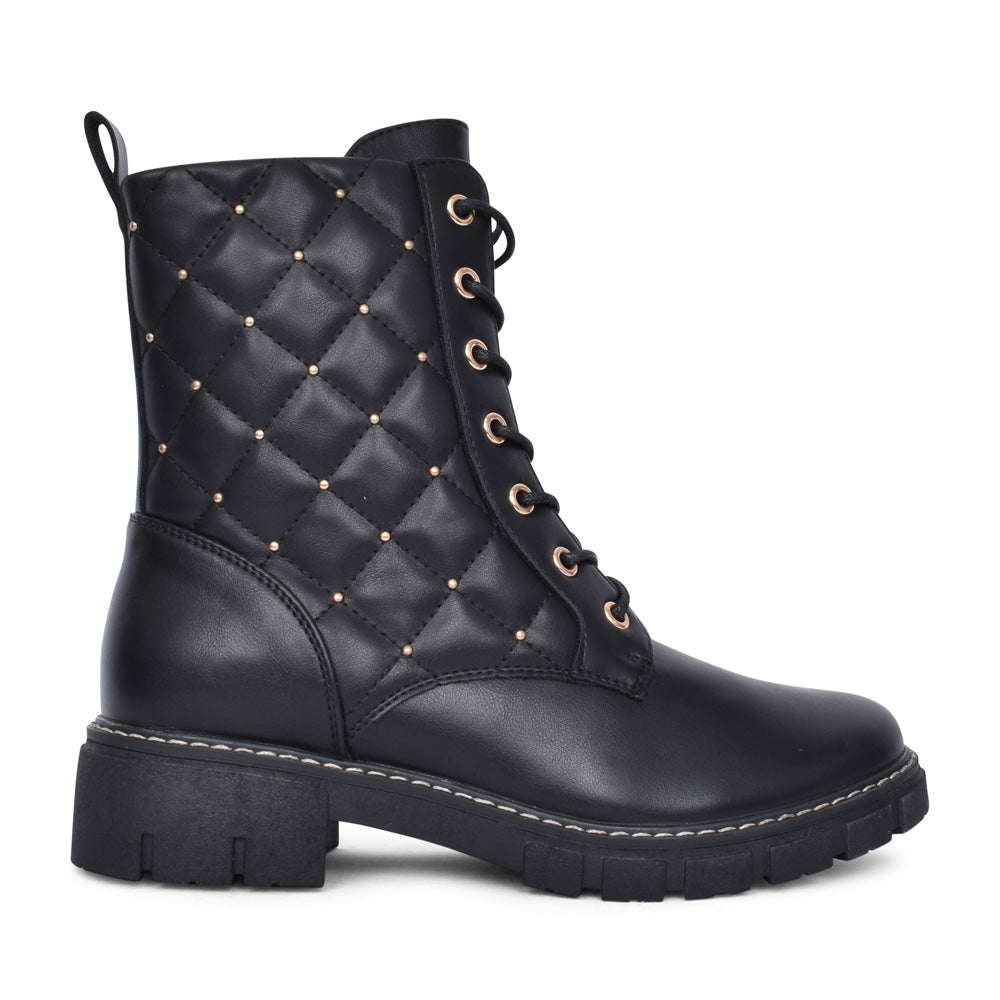Ladies Napier Glb137 Laced Ankle Boot In Black