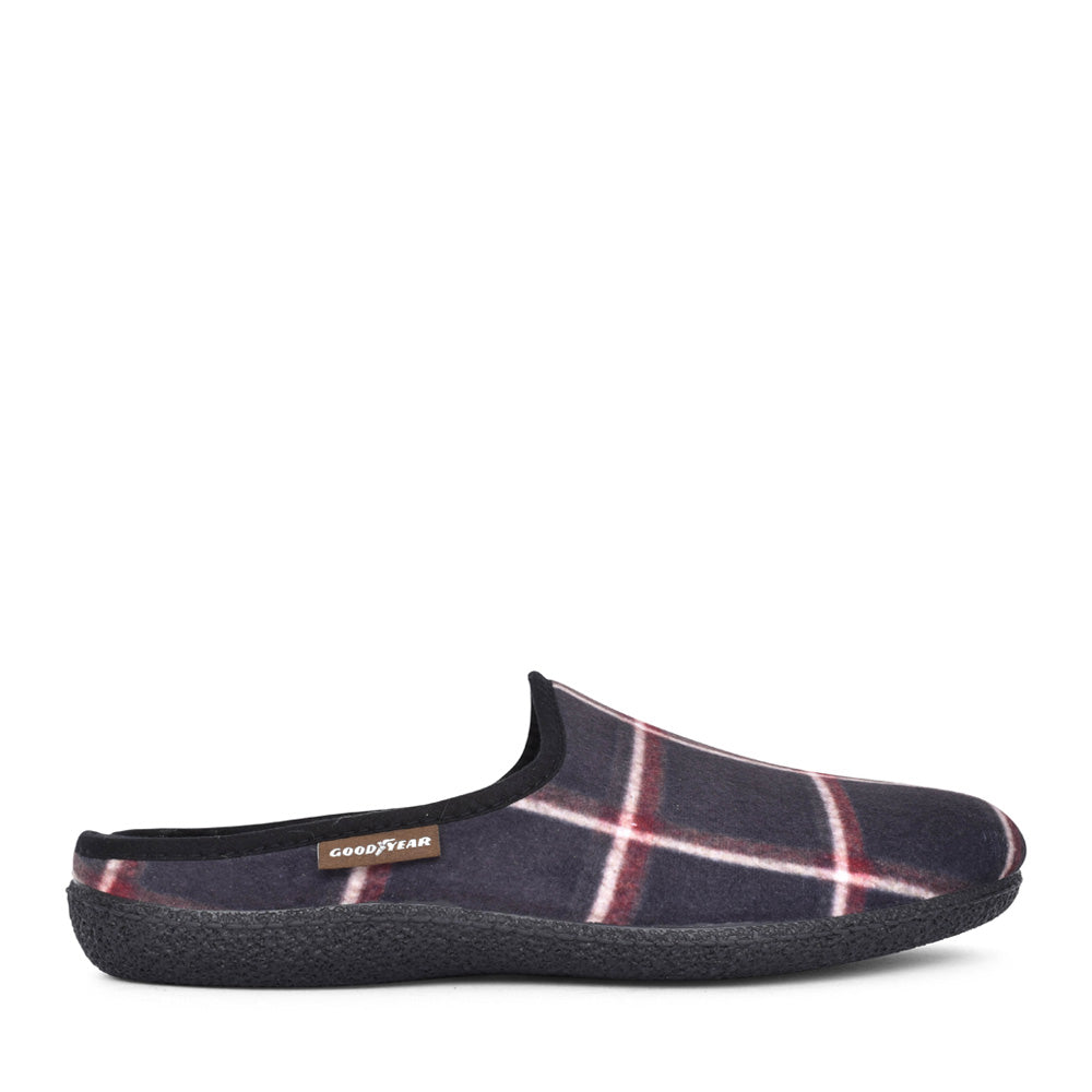 Mens Checkmate Kma006 Mule Slipper In Black
