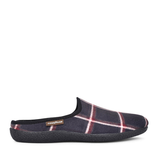 Mens Checkmate Kma006 Mule Slipper In Black