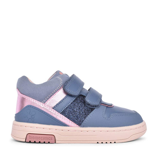 Girls 241200 Double Velcro Boot In Blue