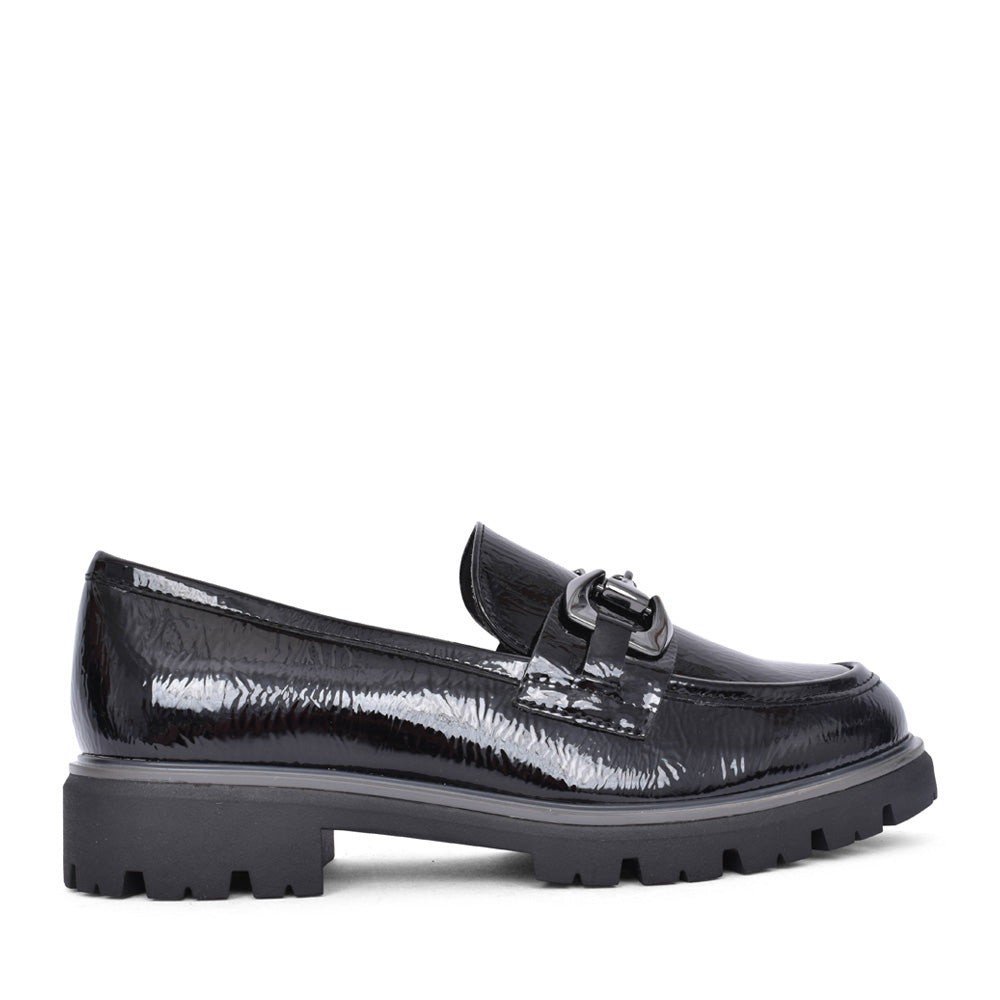 Ladies 2-24700 Loafer In Blk Patent