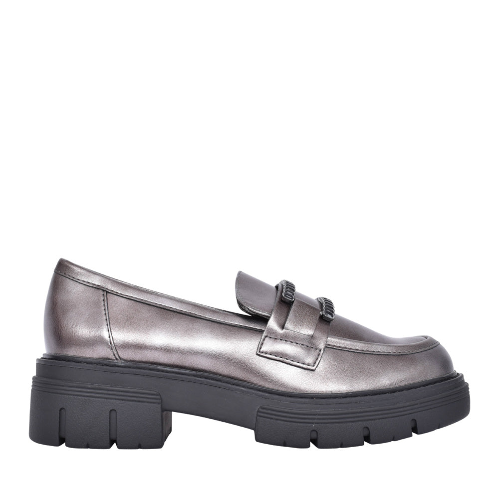 Ladies 2-24710 Loafer In Pewter