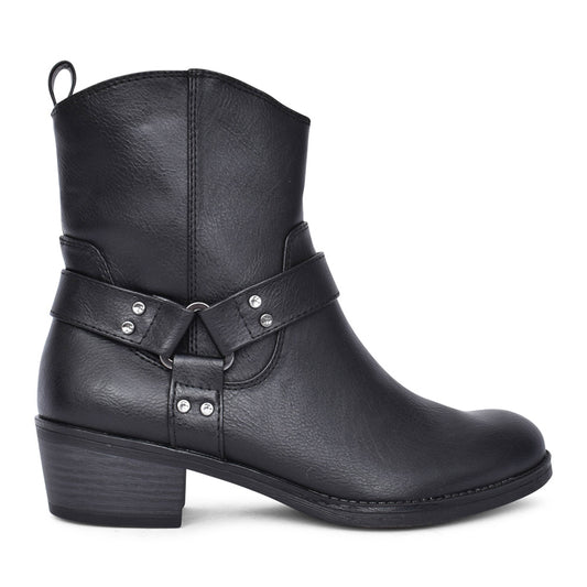 Ladies 2-25324 Ankle Boot In Black