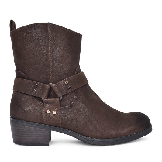 Ladies 2-25324 Ankle Boot In Cafe