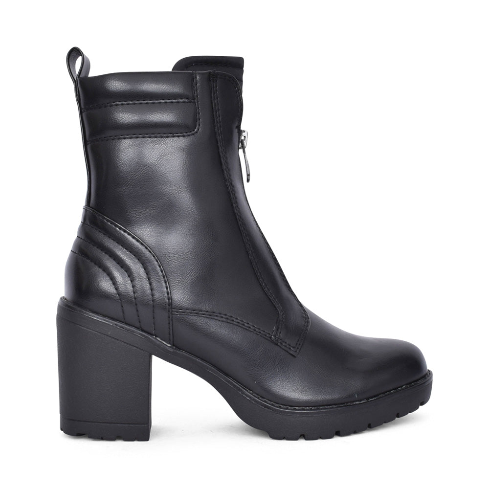 Ladies 2-25490 Calf Boot In Black