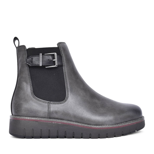 Ladies 2-26478 Ankle Boot In Dark Grey