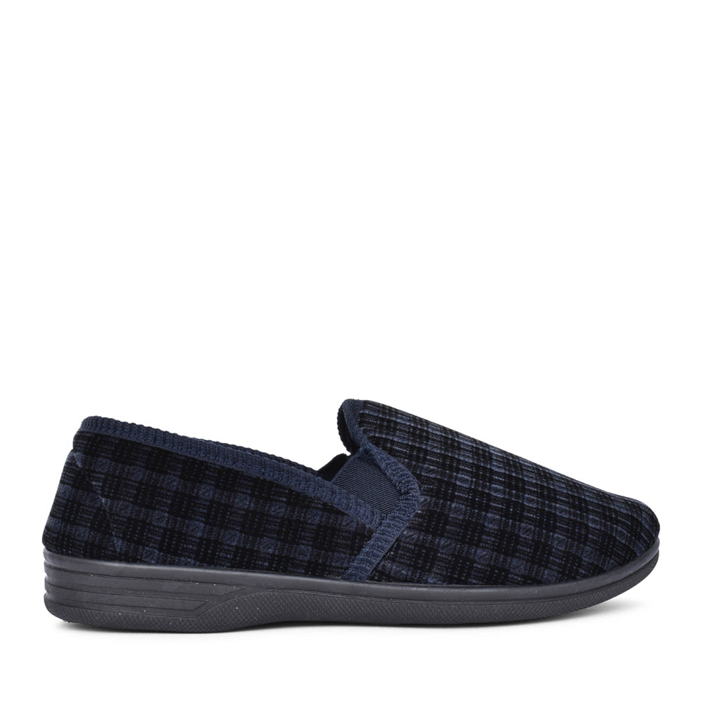 Mens Duke Full Slipper In Navy