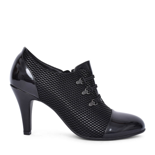 Ladies F1480 High Heel Shoe In Black