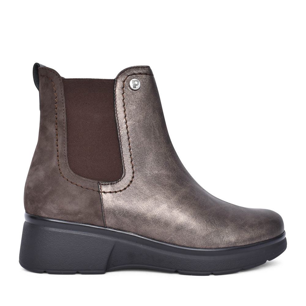 Ladies 10052 Ankle Boot In Bronze