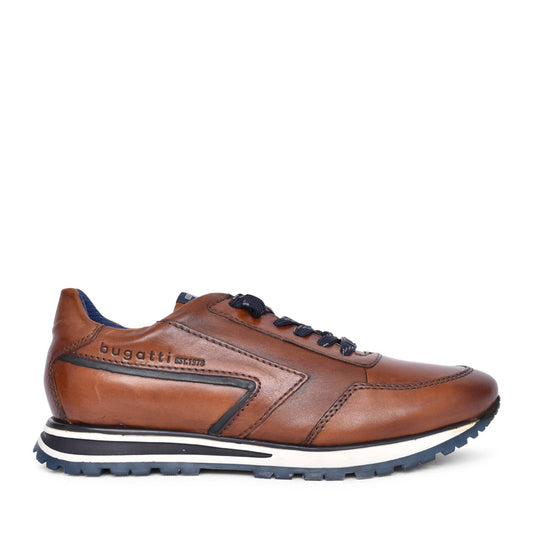 Mens Ag804 Philip Laced Trainer In Cognac