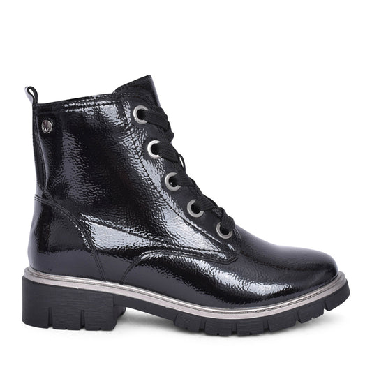 Ladies Jojo Ulb350 Laced Ankle Boot In Black