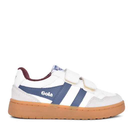 Unisex Junior Eagle Cka530 Velcro Trainer In White