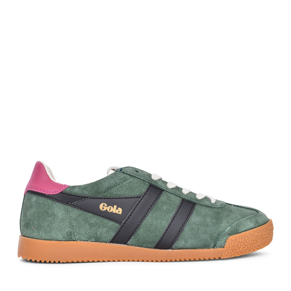 Ladies Elan Clb538 Laced Trainer In Green