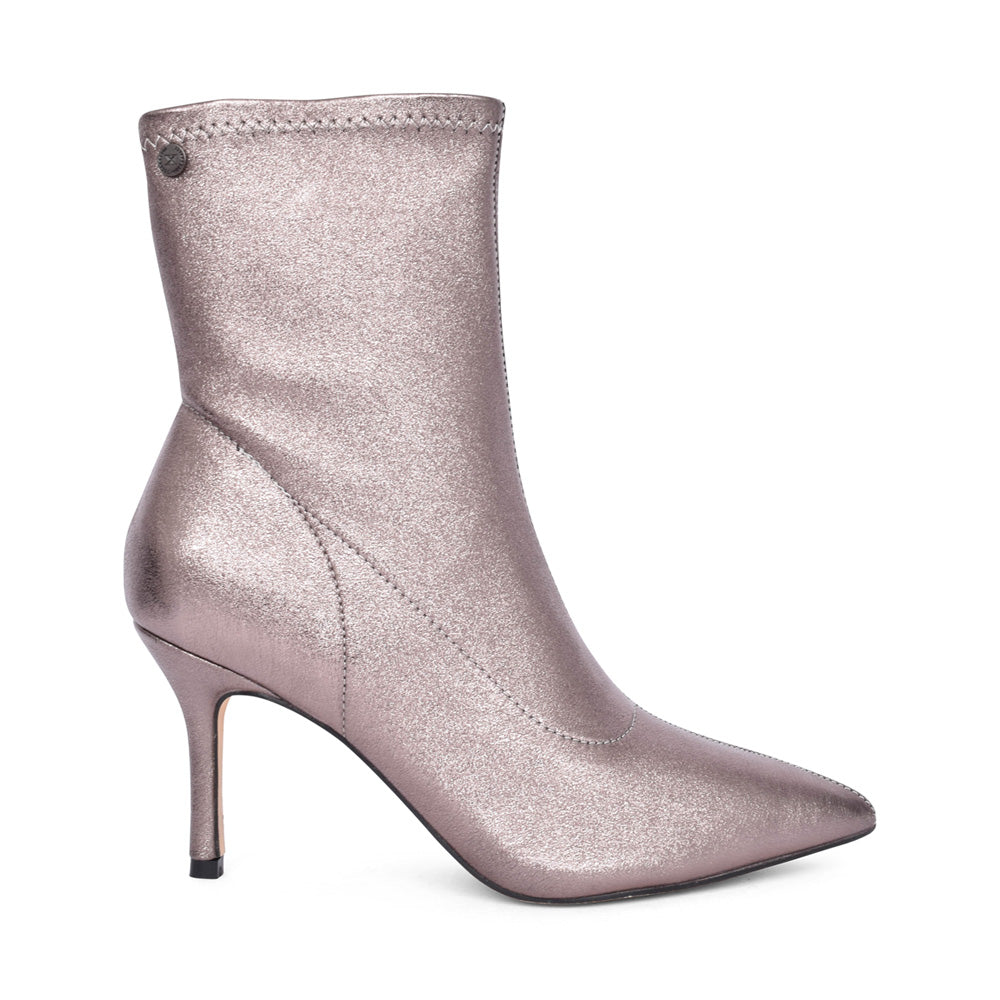 Ladies 143025 Medium Heel Calf Boot In Bronze
