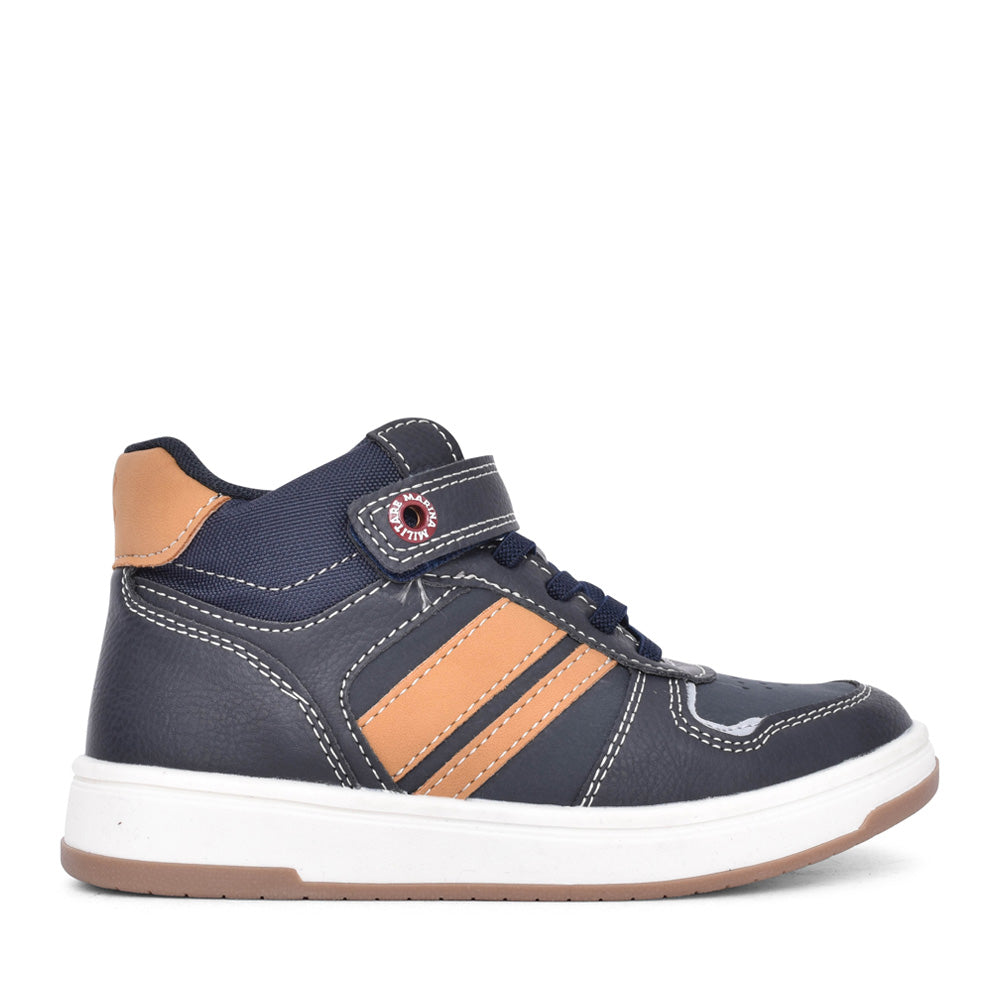 Boys 151058 Laced Ankle Boot In Navy