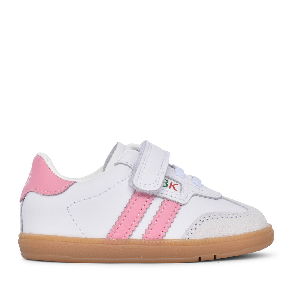 Girls 046707 Velcro Trainer In White