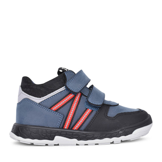 Boys 515641 Velcro Ankle Boot In Denim