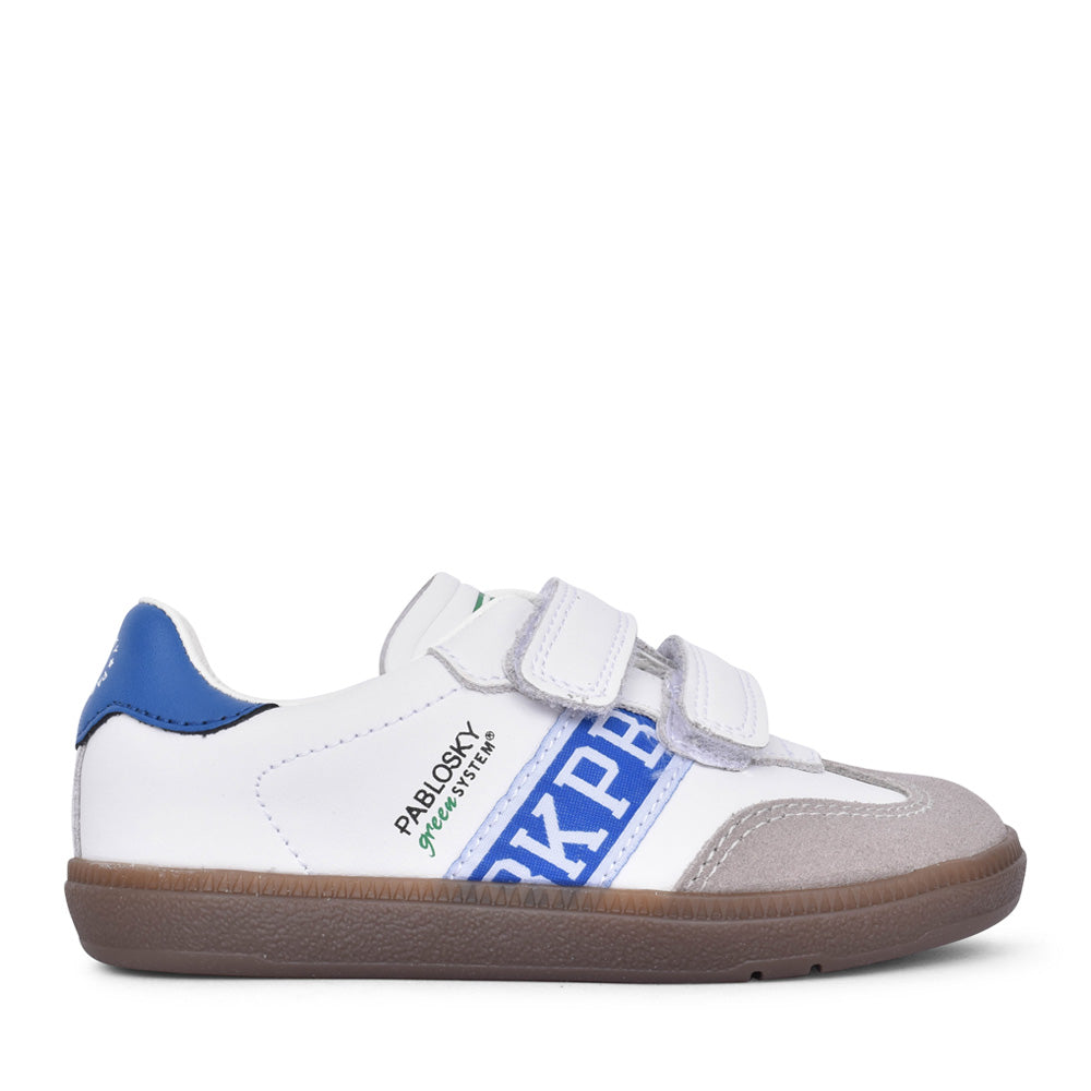 Boys 205704 Velcro Trainer In White