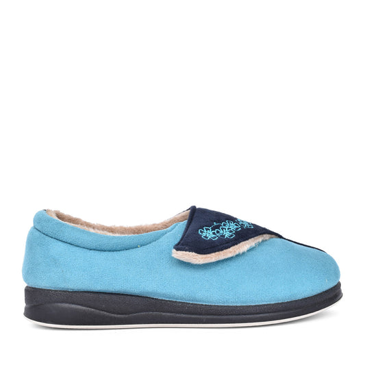 Ladies Hug 424n Combi Wide Fit Slipper In Navy