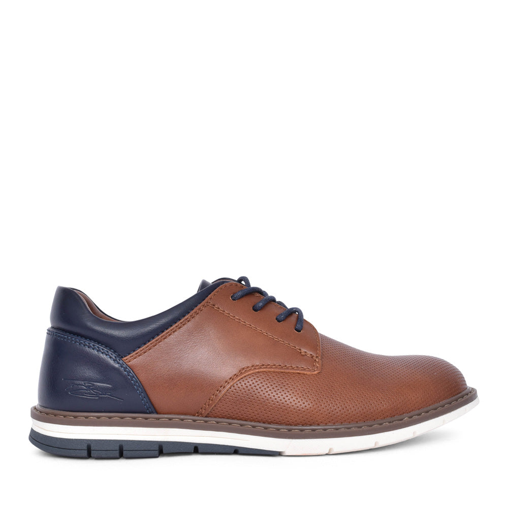 Boys Walker Laced Shoe In Camel