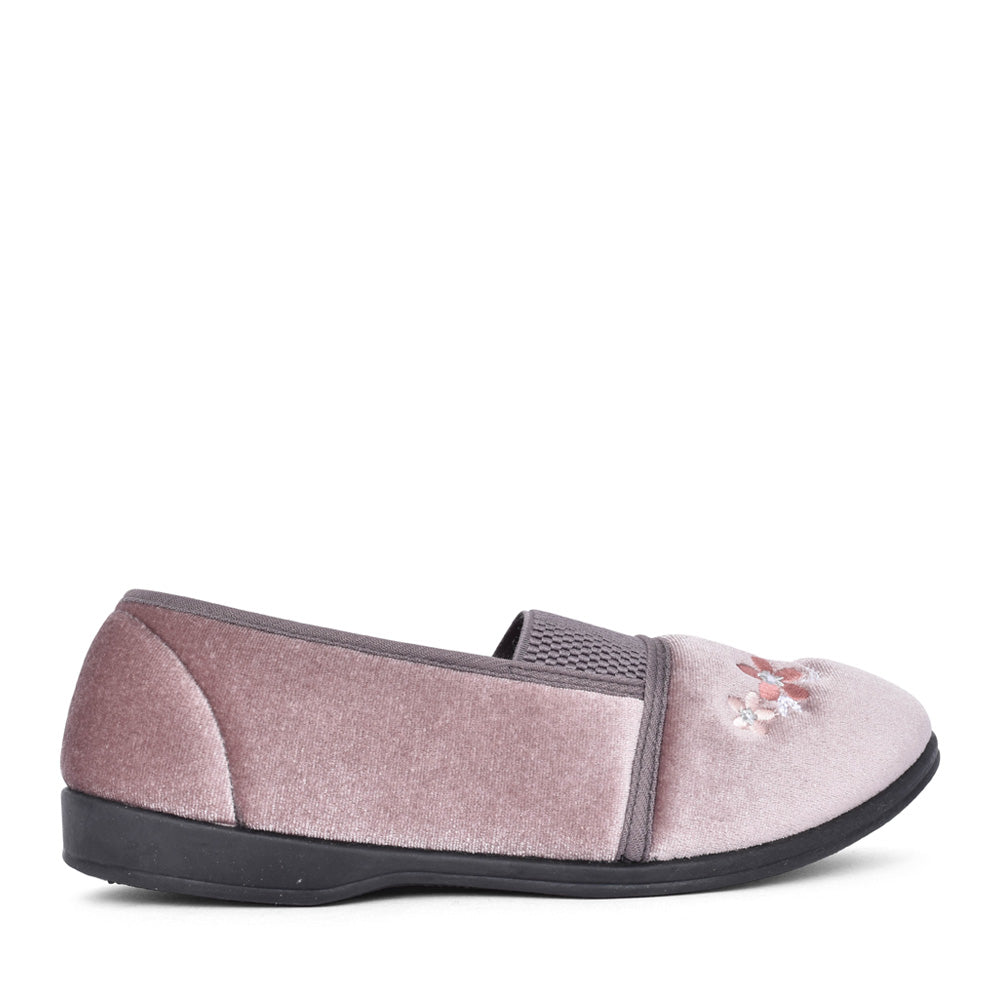Ladies Margot Full Slipper In Heather