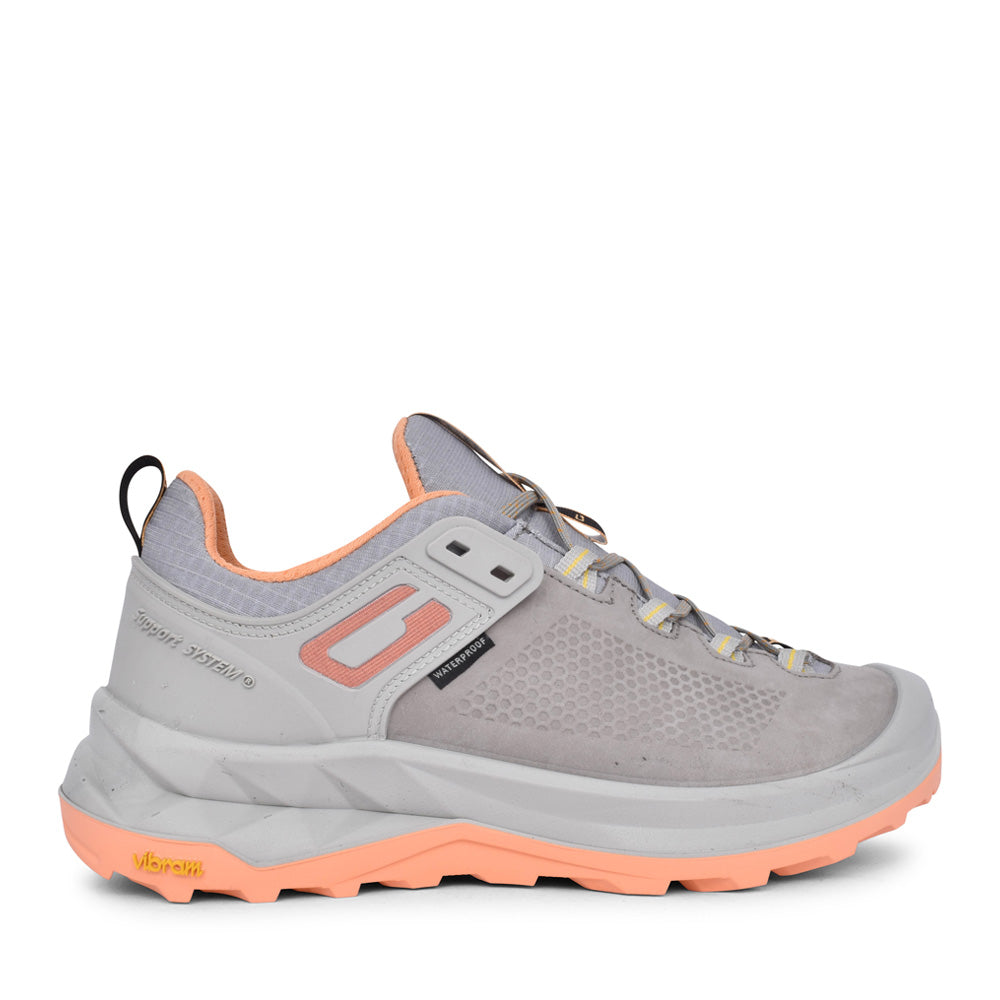 Ladies Nomad Clg762 Laced Walking Shoe In Light Grey