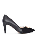 Ladies 8335 High Heel Court Shoe In Black