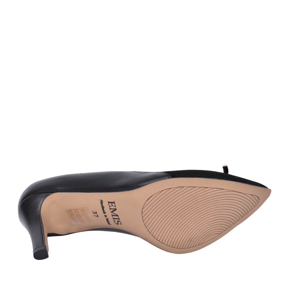 Ladies 8335 High Heel Court Shoe In Black