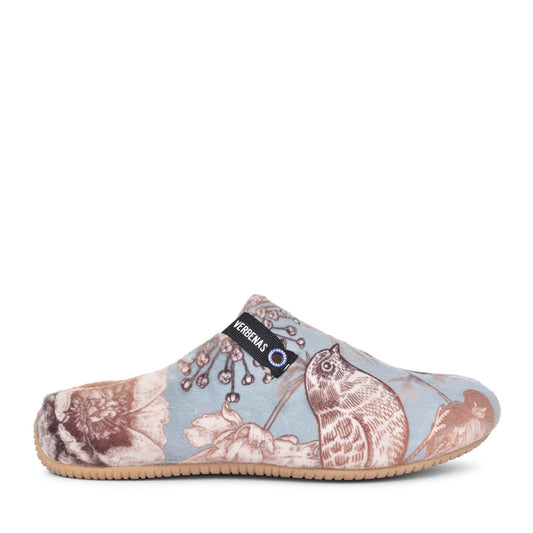 Ladies York Bloom Mule Slipper In Green