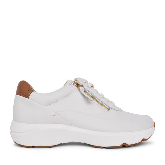 Ladies Tivoli Zip E-fit Trainer In Off White