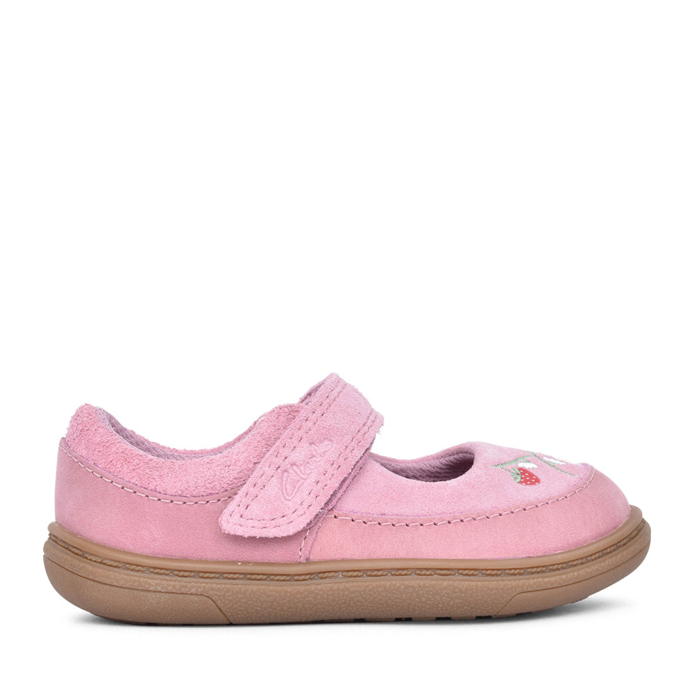 Girls Flash Berry T Dusty Pink Mary Jane Shoe In Kids G Fit