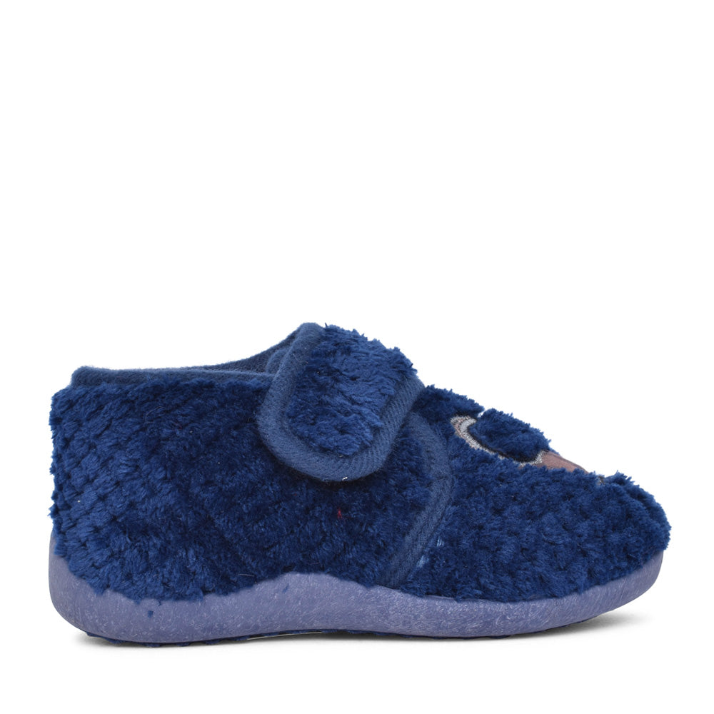 Boys Cs269nc Dinosaur Slippers In Navy
