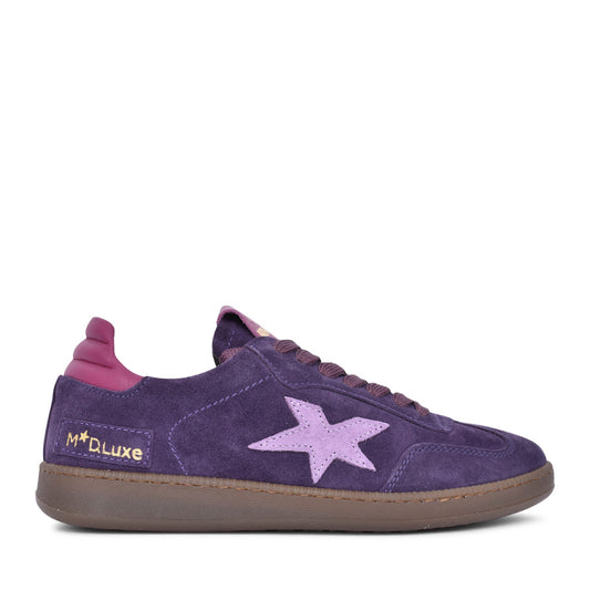 Ladies R526-83 Laced Trainer In Purple