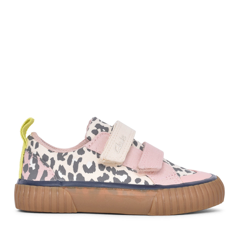 Girls Foxing Vibe T Ecru Velcro Canvas In Kids F Fit
