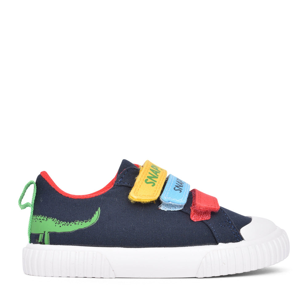 Roald Dahl Foxing Ace K Velcro Canvas Shoe G Fit