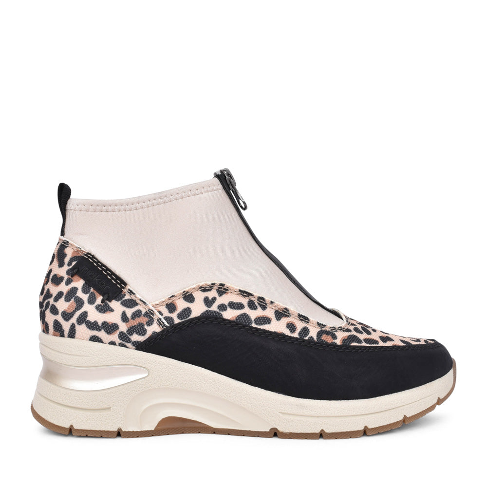 Ladies N9362 Ankle Boot In Black Multi