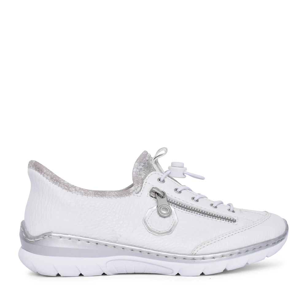 Ladies L32f1 Laced Trainer In White