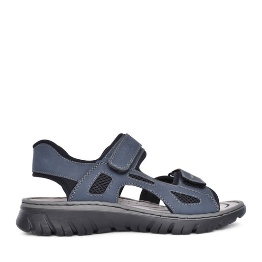 Mens 26761 Velcro Sandal In Denim