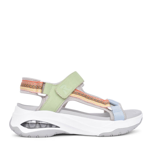 Ladies W3151 Velcro Sandal In Multi-colour
